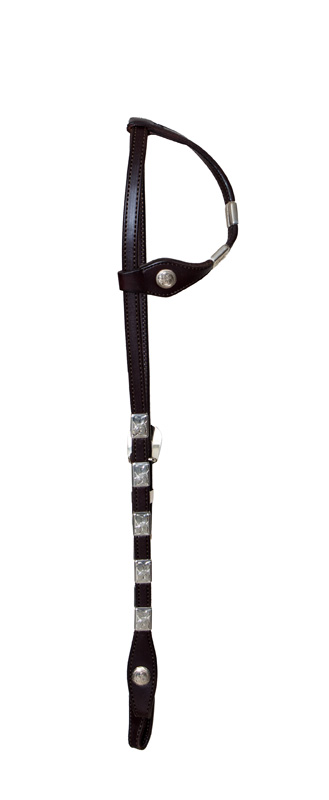 thumbnail image 2 of Poco Leather Headstall With Reins – Western Horse Tack, Generic Brand 2 of 4