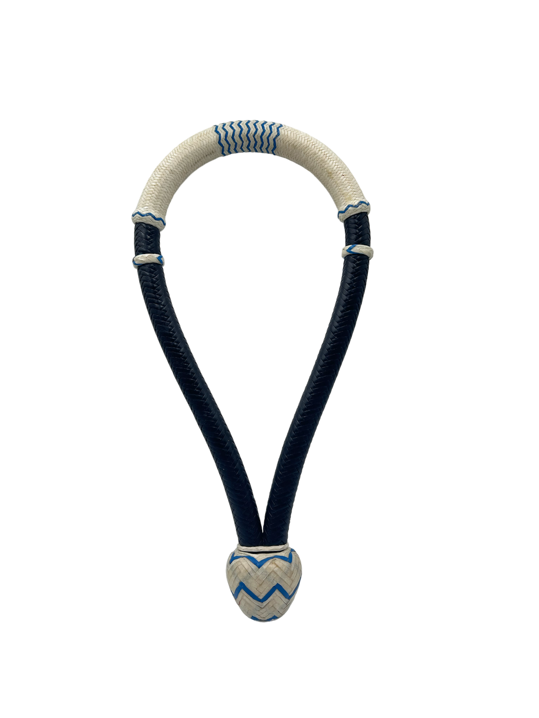 16 Plait Bosal Latigo with Accented Rawhide and Spacer**CURRENTLY ONLY  AVAILABLE IN 1/2**