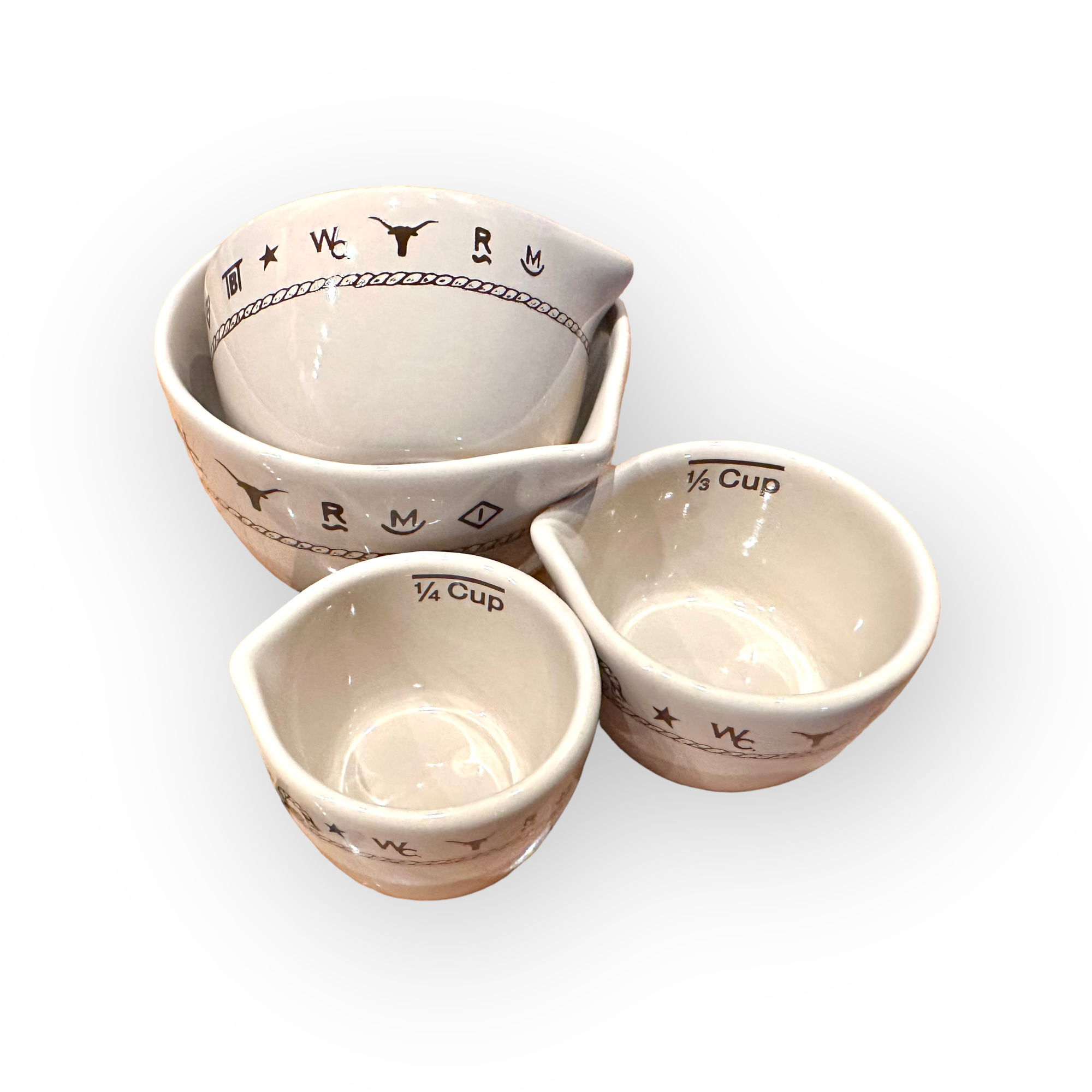 Branded Ceramic Measuring Cups