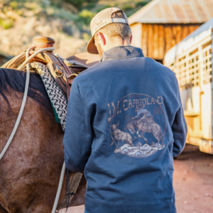 Dark Grey J.M. Capriola Co. Ropin' Strays quarter zip