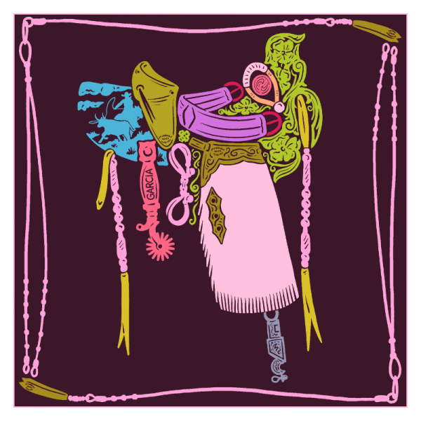 Saddle Tramp Silk Scarf - Image 8