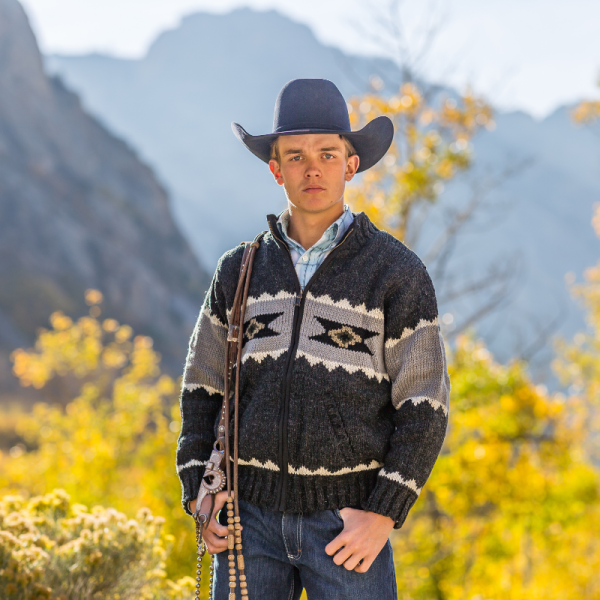 Capriola Navajo Sweater – Black Natural - Image 3