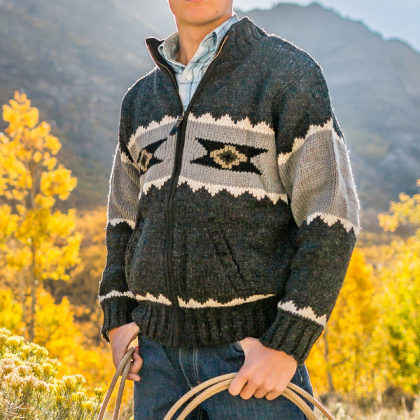 Capriola Navajo Sweater – Black Natural - Image 4