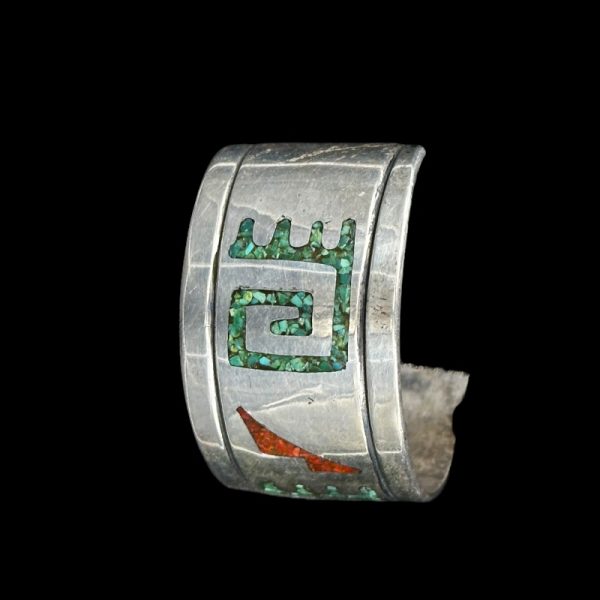 Desert Mosaic Vintage Chip Inlay Bracelets by Carl Allen Begay - Image 5