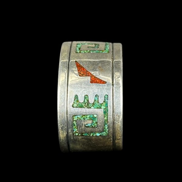 Desert Mosaic Vintage Chip Inlay Bracelets by Carl Allen Begay - Image 3