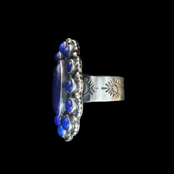 "Midnight Horizon" Lapis Adjustable Ring - Image 3