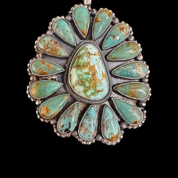 "Sage Horizon" Royston Turquoise Pendant - Image 2