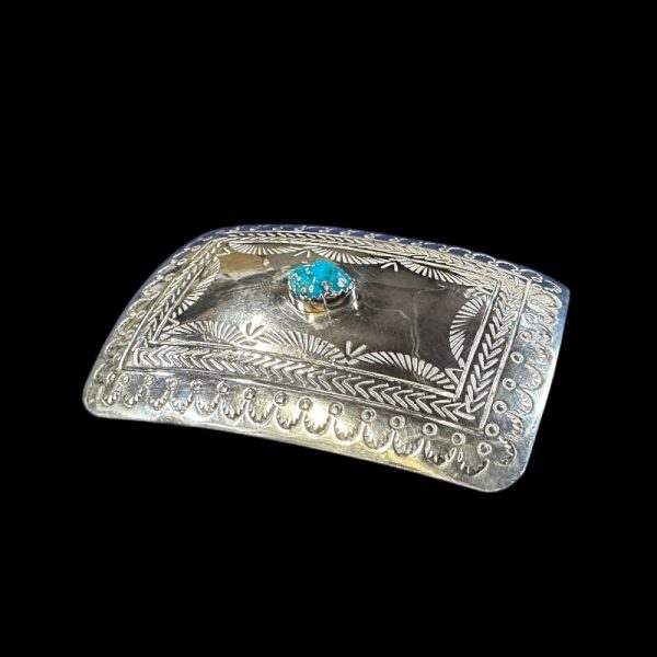 Vintage Sterling Silver Belt Buckle – Signed W.D. - Image 2