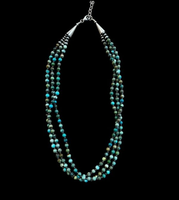 3-Strand Ma’ashan Turquoise Necklace
