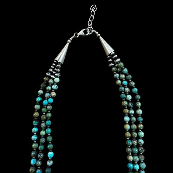 3-Strand Ma’ashan Turquoise Necklace - Image 3