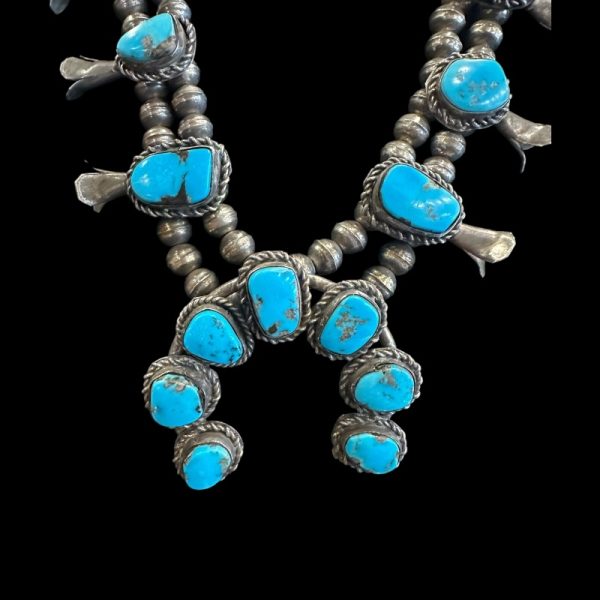 Vintage Navajo Sterling Silver Squash Blossom - Image 3