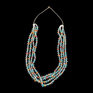 Handmade Santo Domingo Four-Strand Heishi Necklace