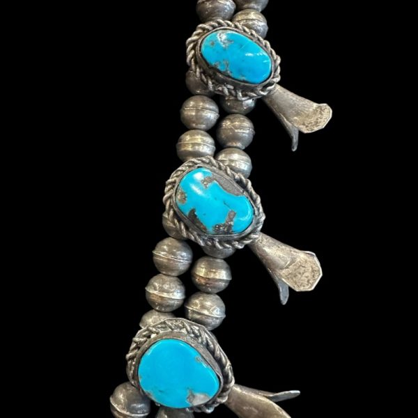 Vintage Navajo Sterling Silver Squash Blossom - Image 2