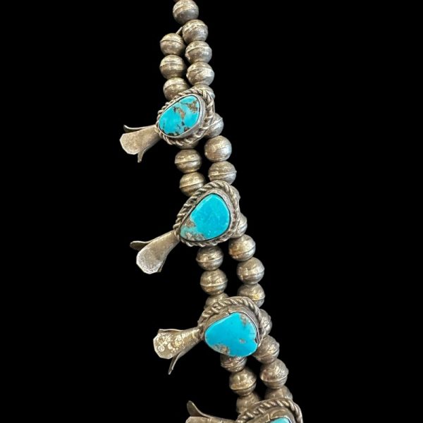 Vintage Navajo Sterling Silver Squash Blossom - Image 5