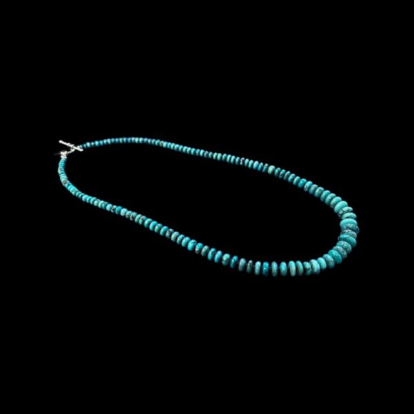 Theresa Mayette Handmade Graduated Turquoise and Heishi Bead Necklace - Image 5