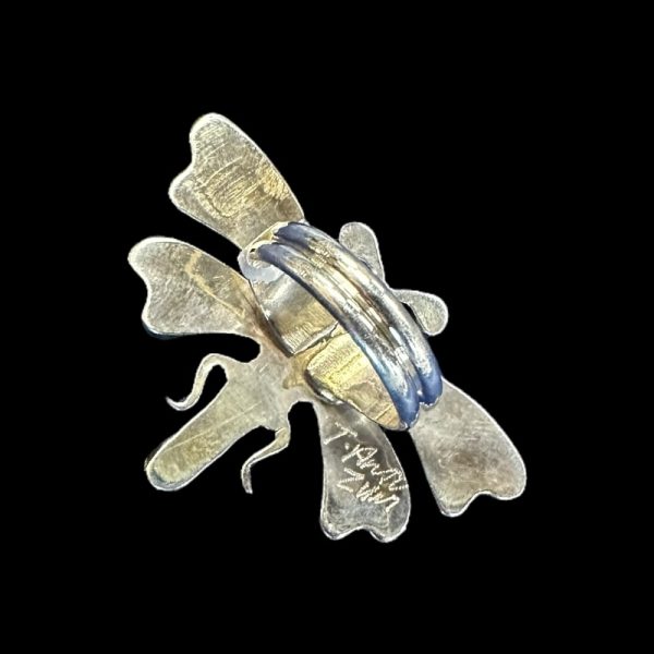 Tamara Pinto Zuni Mosaic Inlay Dragonfly Ring - Image 2