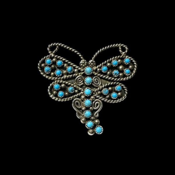 Sterling Silver Turquoise Butterfly Ring