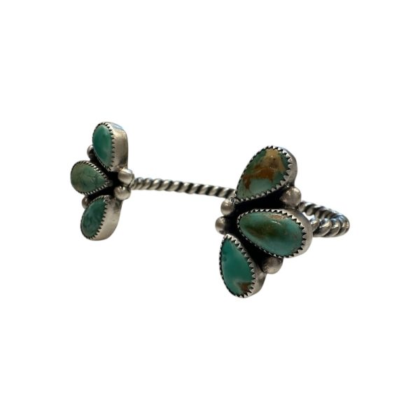 Six-Stone Royston Turquoise Reverse Cuff - Image 3
