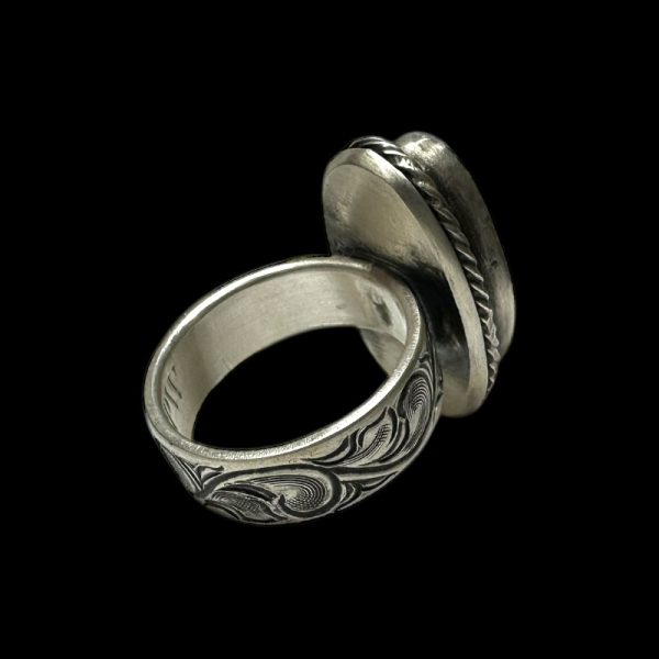 Sterling Silver Ribbon Royston Ring - Image 3