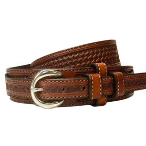 Capriola Basket Stamped Ranger Belt
