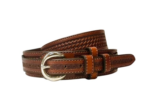 Capriola Basket Stamped Ranger Belt