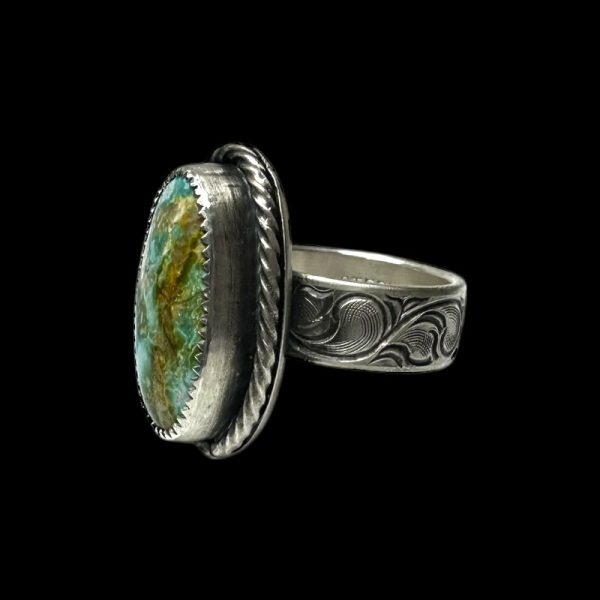 Sterling Silver Ribbon Royston Ring - Image 4