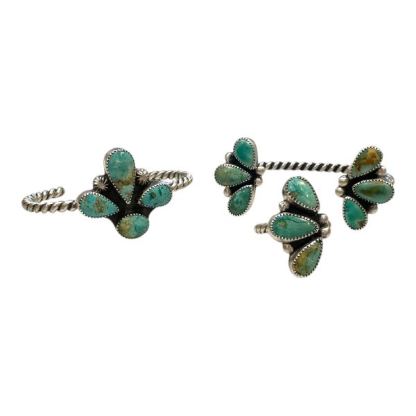 Six-Stone Royston Turquoise Reverse Cuff - Image 4
