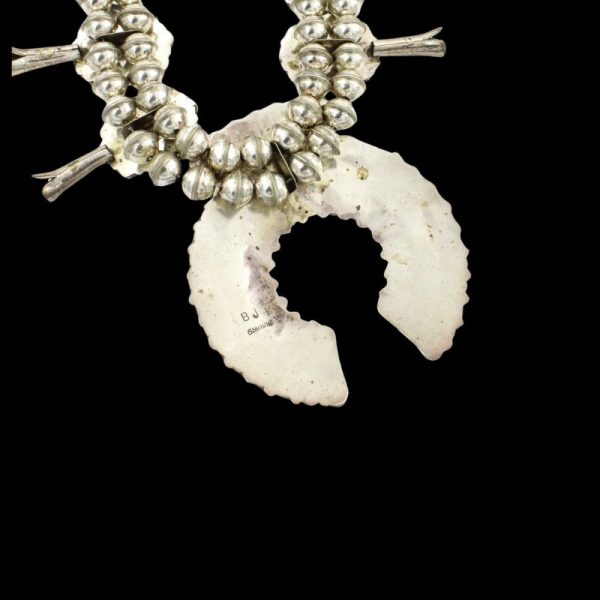 Navajo Petit Point Squash Blossom Necklace by Benjamin James - Image 3