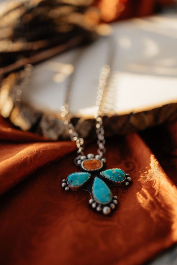 Royston Turquoise & Spiny Oyster Pendant - Image 3