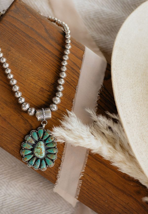 "Sage Horizon" Royston Turquoise Pendant - Image 4