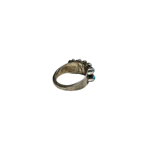 Vintage Zuni Snake Eye Cluster Ring - Image 3