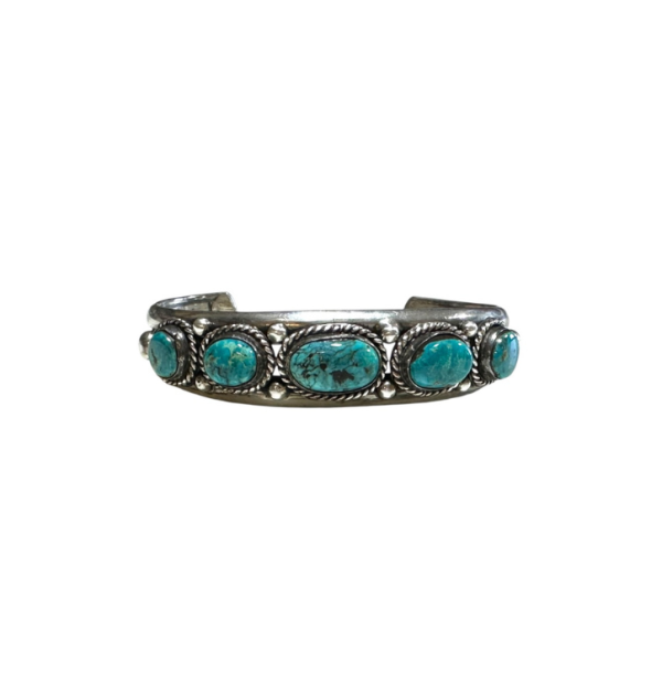 Five-Stone Turquoise Cuff Bracelet
