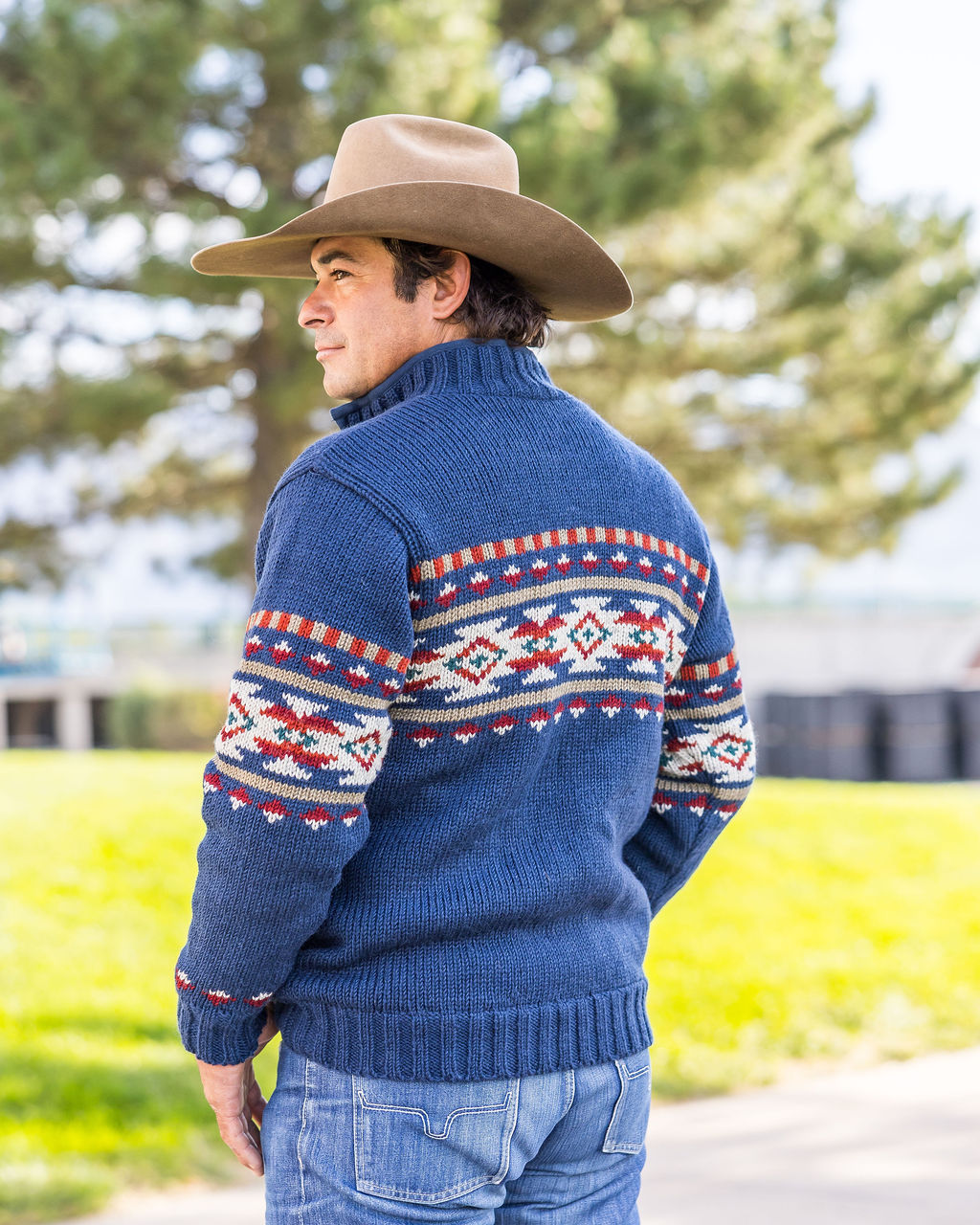 Austin Drover Sweater – Basin Blue - Image 2