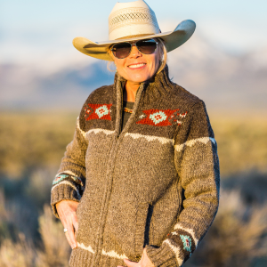 Ladies Navajo Sweater – Medium Natural