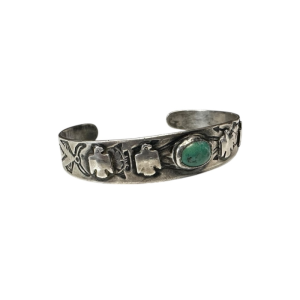 Fred Harvey Era Thunderbird Cuff Bracelet