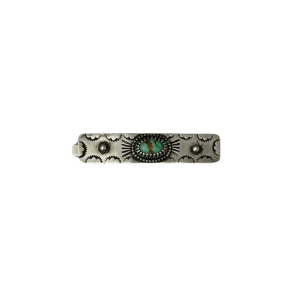 Vintage Sterling Silver & Turquoise Barrette