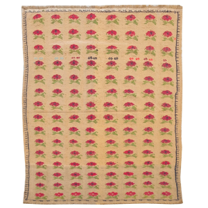 Vintage Handwoven Wool Kilim Rug
