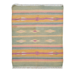 Vintage Handwoven Wool Kilim Rug
