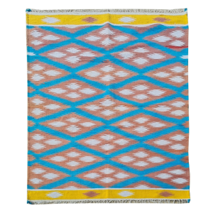 Vintage Russian Julkrus Kilim Wool Area Rug