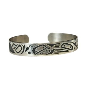 D. Dennis Sterling Silver Northwest Coast Cuff Bracelet
