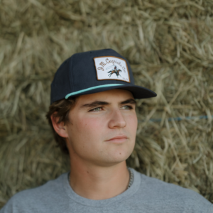 Capriola Dad Cap with sewn patch and rope braid bill