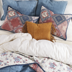 Patchwork Bandana reversible quilt set western bedding