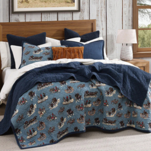 Settler reversible quilt set western frontier bedding
